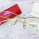 2020 New Replica Cartier Half Frame Eyeglasses - Gold Leg (5)_th.jpg